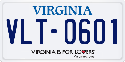 VA license plate VLT0601