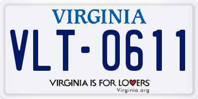 VA license plate VLT0611