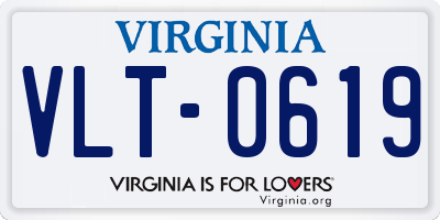 VA license plate VLT0619
