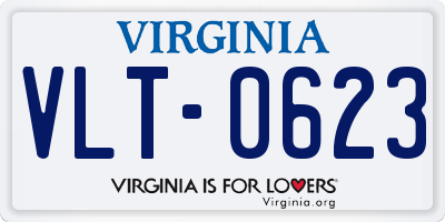 VA license plate VLT0623