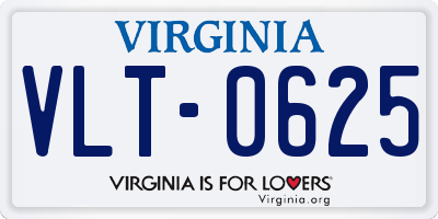 VA license plate VLT0625