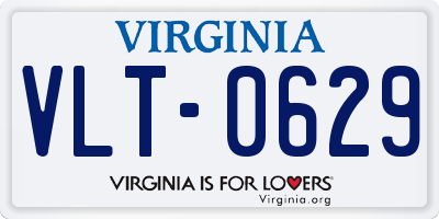 VA license plate VLT0629