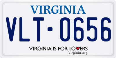 VA license plate VLT0656