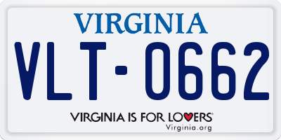 VA license plate VLT0662