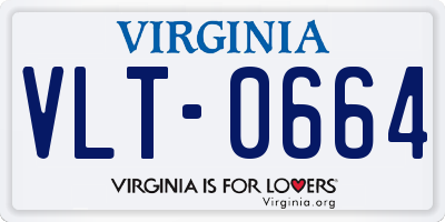 VA license plate VLT0664