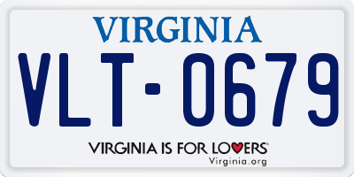 VA license plate VLT0679