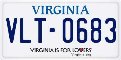 VA license plate VLT0683