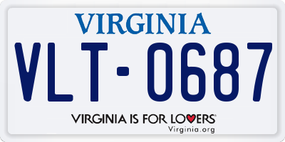 VA license plate VLT0687