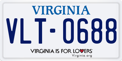 VA license plate VLT0688