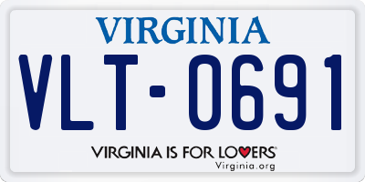 VA license plate VLT0691
