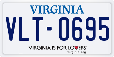 VA license plate VLT0695