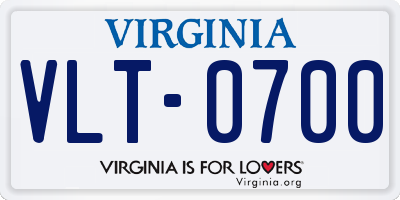 VA license plate VLT0700