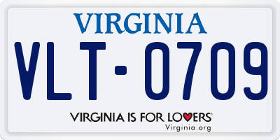VA license plate VLT0709