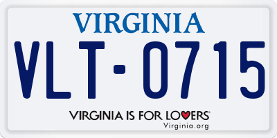 VA license plate VLT0715