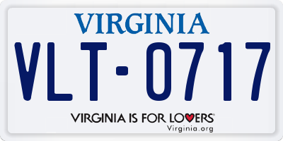 VA license plate VLT0717