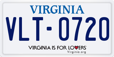 VA license plate VLT0720