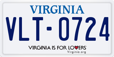 VA license plate VLT0724