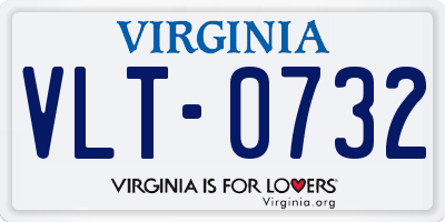 VA license plate VLT0732
