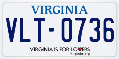 VA license plate VLT0736