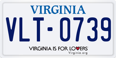 VA license plate VLT0739