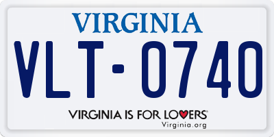 VA license plate VLT0740