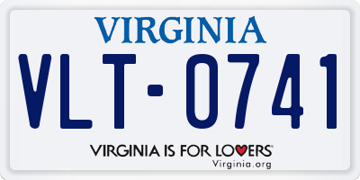 VA license plate VLT0741