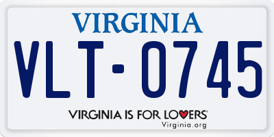 VA license plate VLT0745