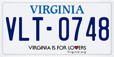 VA license plate VLT0748