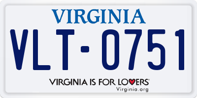 VA license plate VLT0751