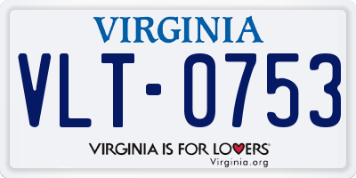 VA license plate VLT0753