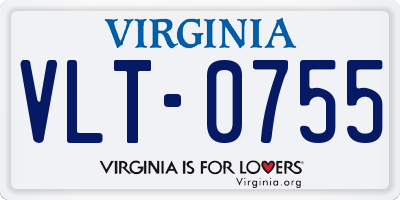 VA license plate VLT0755