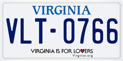 VA license plate VLT0766