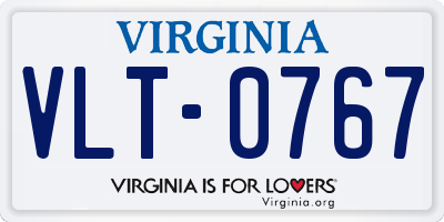 VA license plate VLT0767