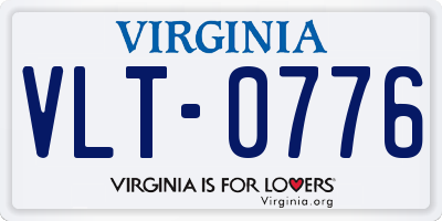 VA license plate VLT0776