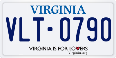 VA license plate VLT0790