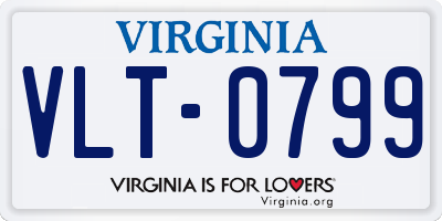 VA license plate VLT0799