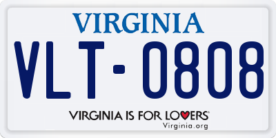 VA license plate VLT0808