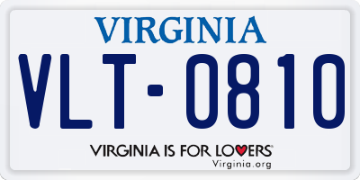 VA license plate VLT0810