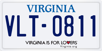 VA license plate VLT0811