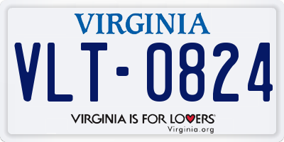VA license plate VLT0824