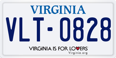 VA license plate VLT0828