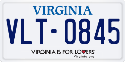 VA license plate VLT0845