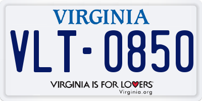 VA license plate VLT0850
