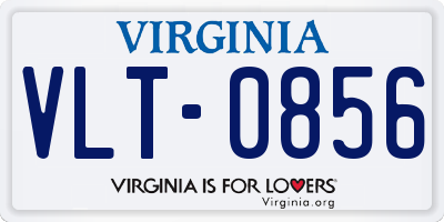 VA license plate VLT0856
