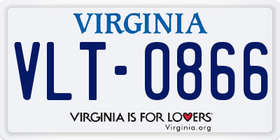 VA license plate VLT0866