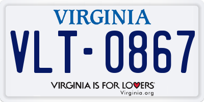 VA license plate VLT0867