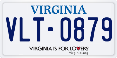 VA license plate VLT0879