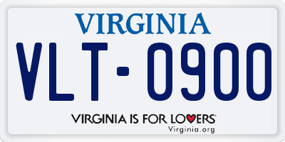 VA license plate VLT0900