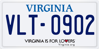 VA license plate VLT0902
