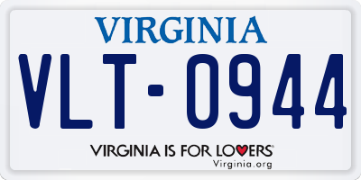 VA license plate VLT0944